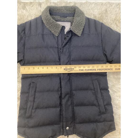 UGG Australia Small Navy Blue Trucker Quilted Puffer Coat Jacket Down Fill Warm - Picture 12 of 14